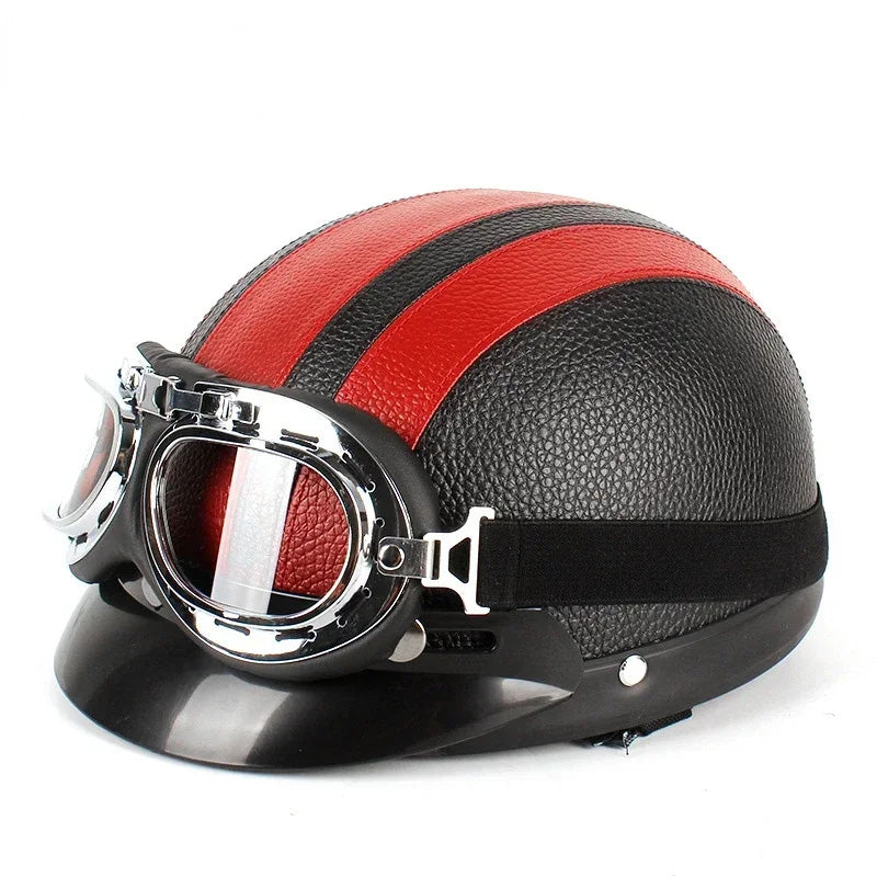 Retro Half Cruise Motorcycle Helmet