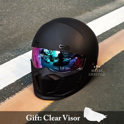 Retro Pilot Motorcycle Helmet – DOT Safety, Timeless Look (Recall)