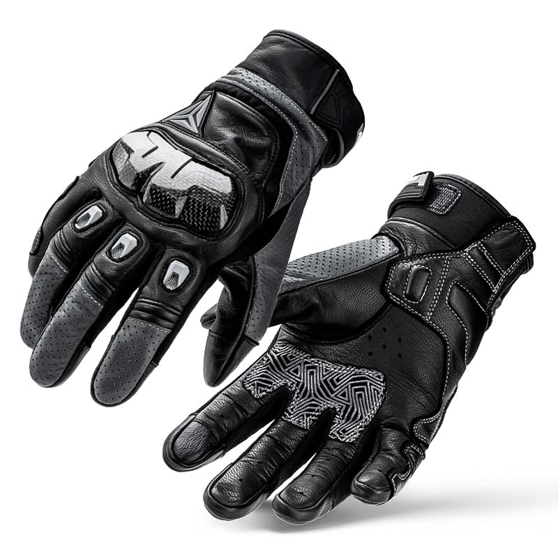 Breathable Sheepskin Leather Motorcycle Gloves
