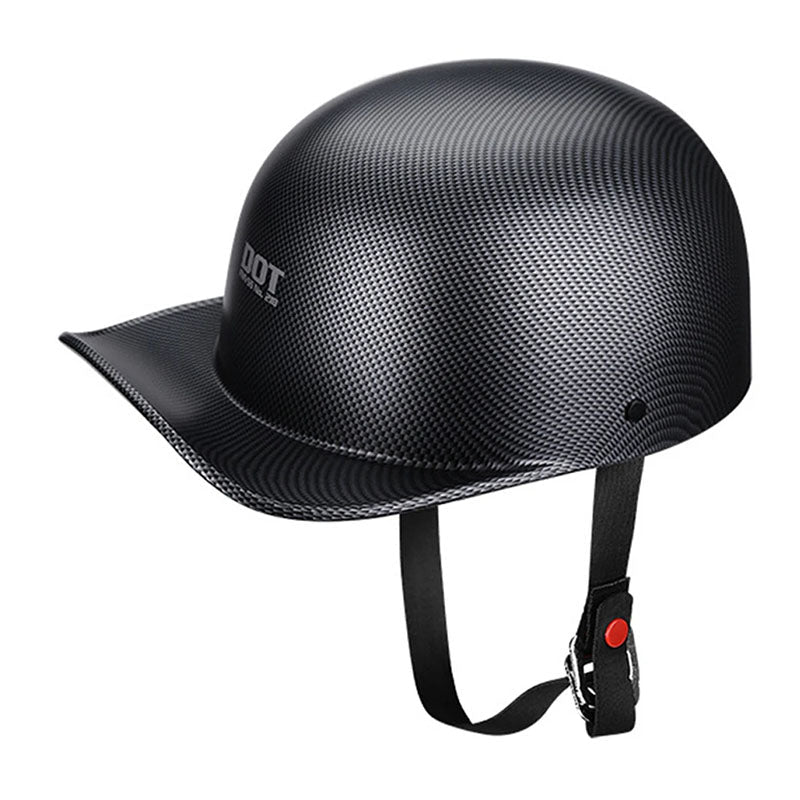 Baseball Cap Motorcycle Helmet -  DOT Approved