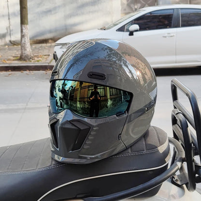 Retro Pilot Motorcycle Helmet – DOT Safety, Timeless Look