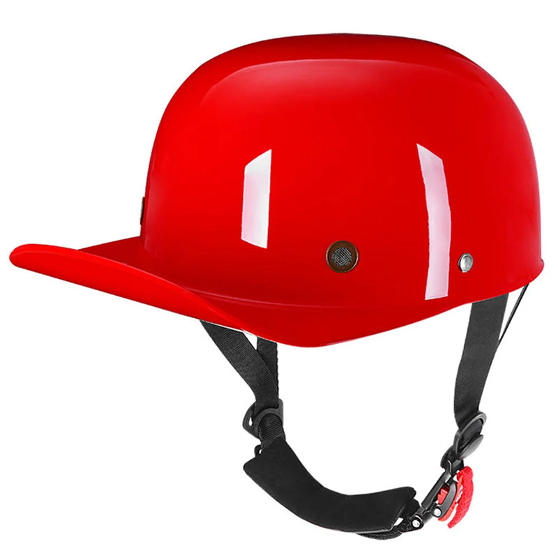 Baseball Cap Motorcycle Helmet -  DOT Approved