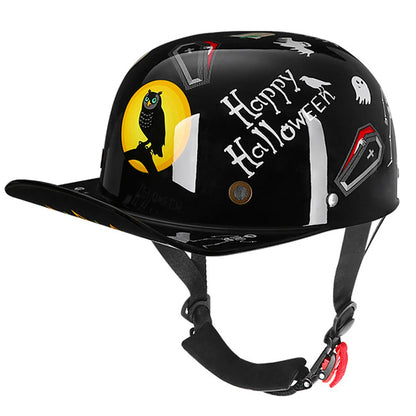 Baseball Cap Motorcycle Helmet -  DOT Approved