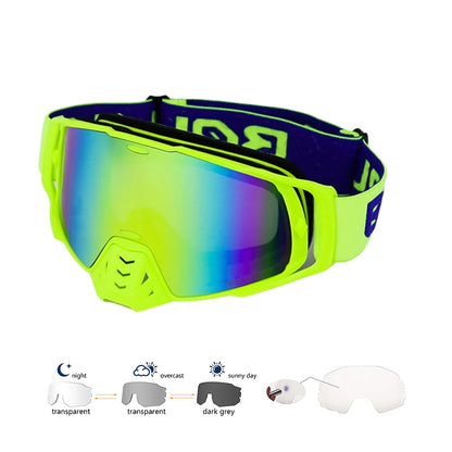 Photochromic Off-Road MX Goggles - UV400 Dirt Bike Eyewear