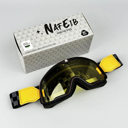 Retro Motorcycle Goggles - Fit Over Glasses