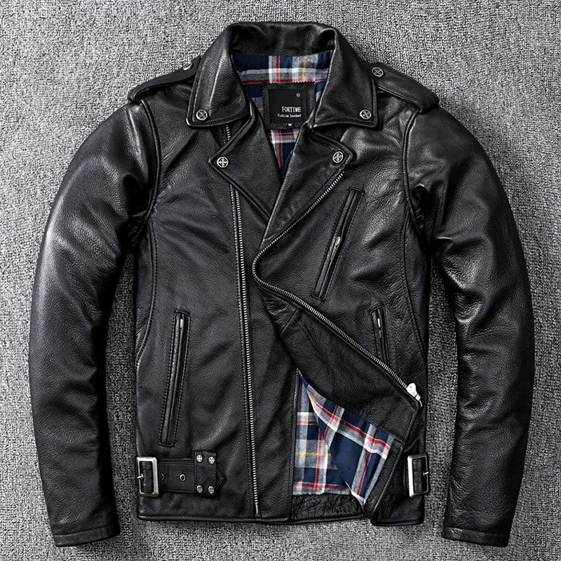 Outlet Genuine biker Leather Jacket