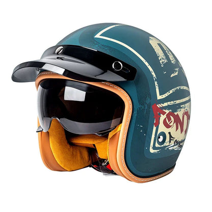 Timeless Motorcycle Helmet - DOT Approved
