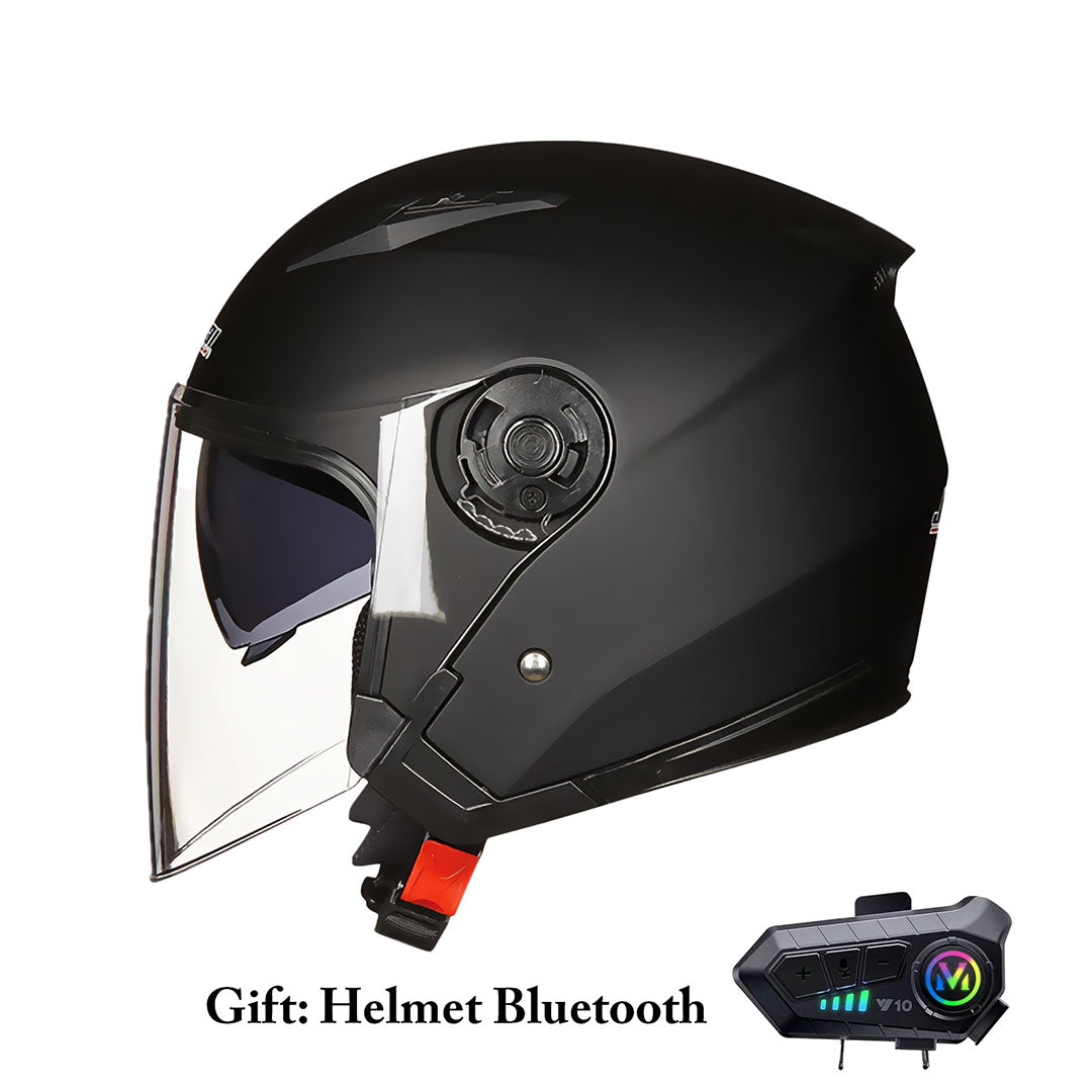 DOT-Approved Dual Lens Half Motorcycle Helmet (Recall)