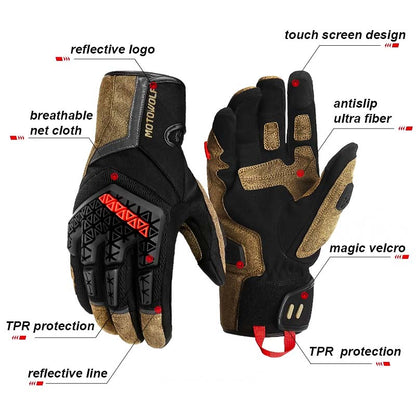 Summer Touch Tech Motorcycle Gloves