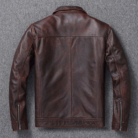 Vintage Leather Jacket Bikers Lifestyle