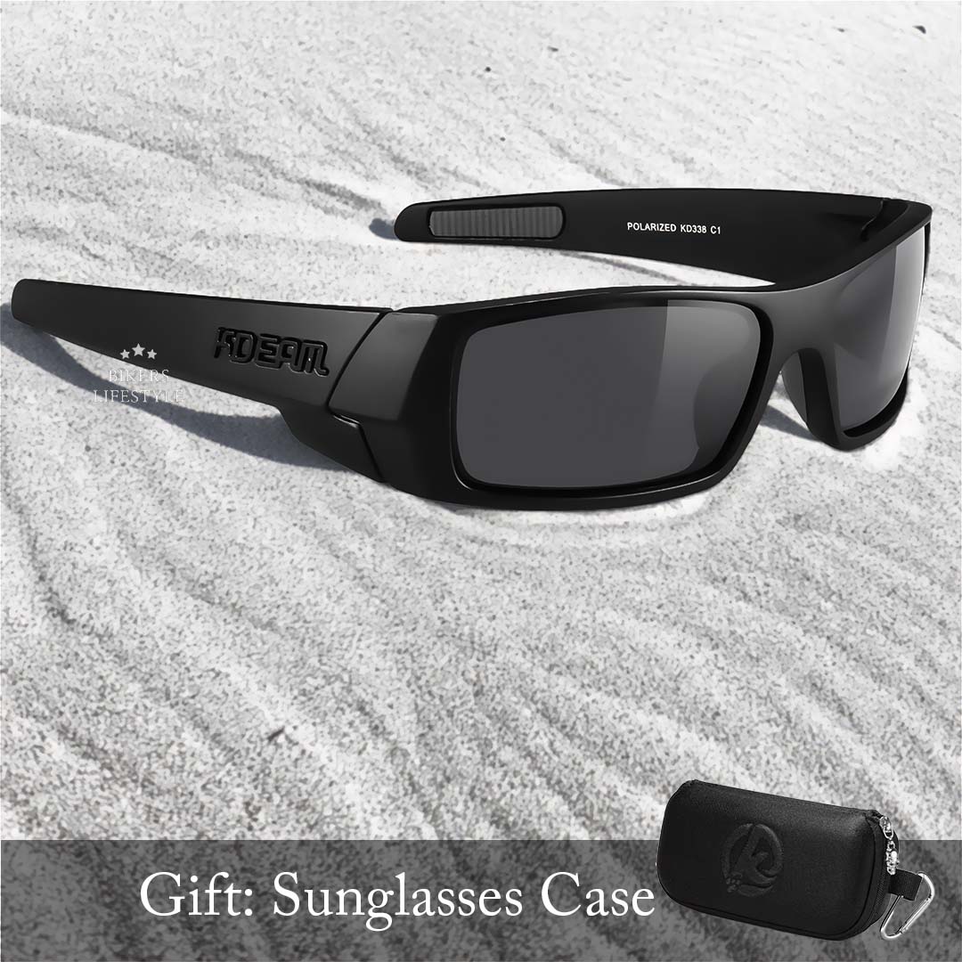 TAC Polarized Motorcycle Wrap Sunglasses