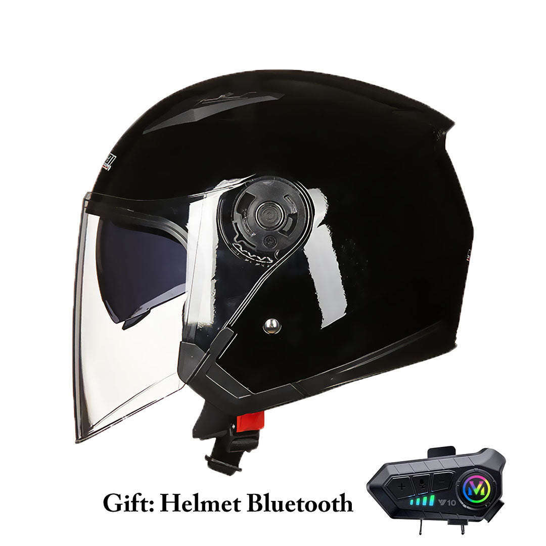 DOT-Approved Dual Lens Half Motorcycle Helmet (Recall)