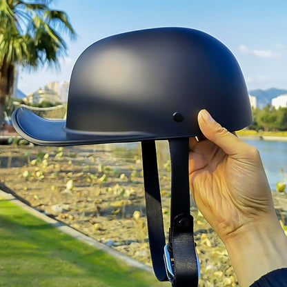 Baseball Cap Motorcycle Helmet -  DOT Approved