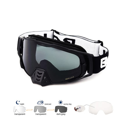 Photochromic Off-Road MX Goggles - UV400 Dirt Bike Eyewear