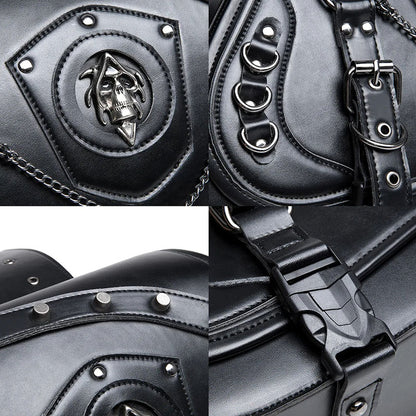 Steampunk Skull Motorcycle Bag