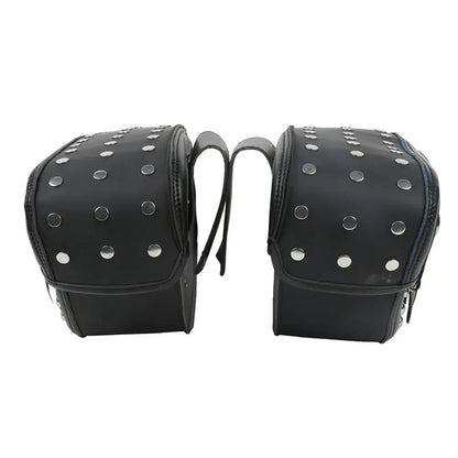 Rivet-Style 50L Motorcycle Saddlebags – Universal Tool Bag