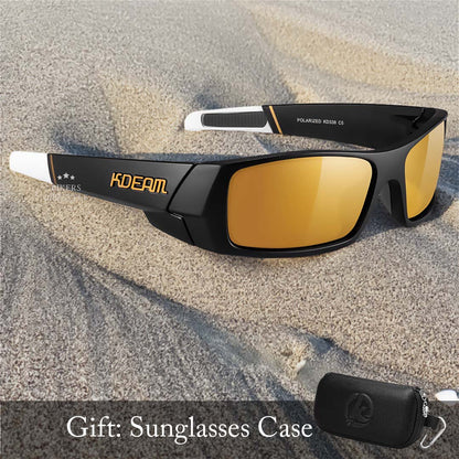 TAC Polarized Motorcycle Wrap Sunglasses