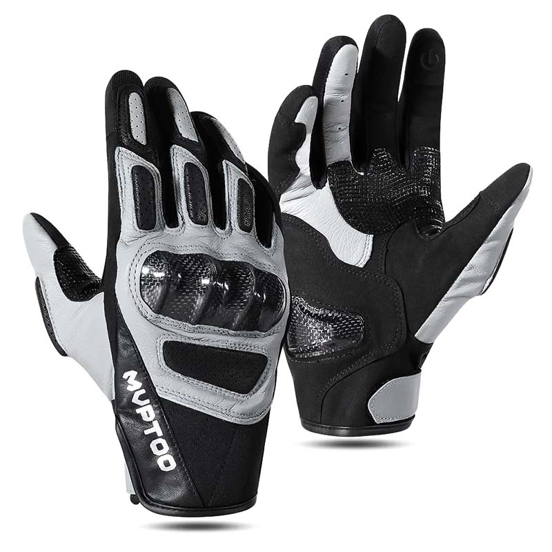 Carbon Leather Bike Gloves
