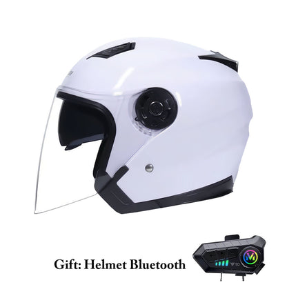 DOT-Approved Dual Lens Half Motorcycle Helmet (Recall)