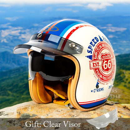 Timeless Motorcycle Helmet - DOT and ECE Approved