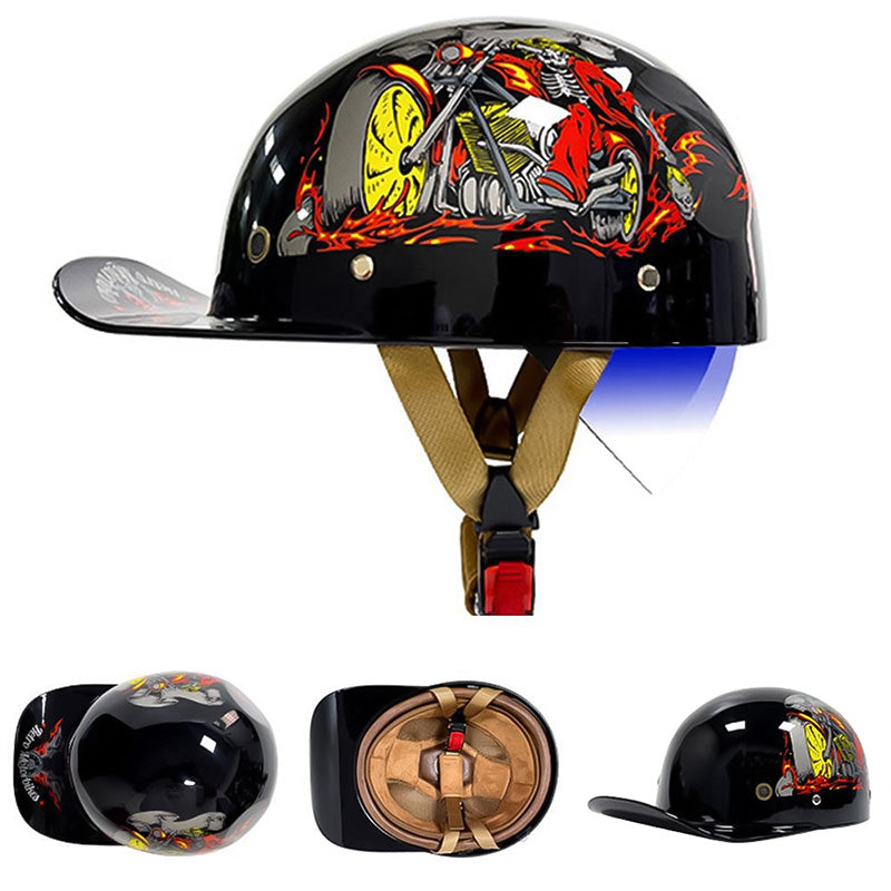 Retro Moto Baseball Cap Helm