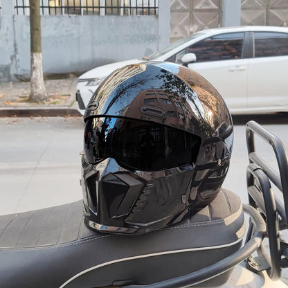 Retro Pilot Motorcycle Helmet – DOT Safety, Timeless Look