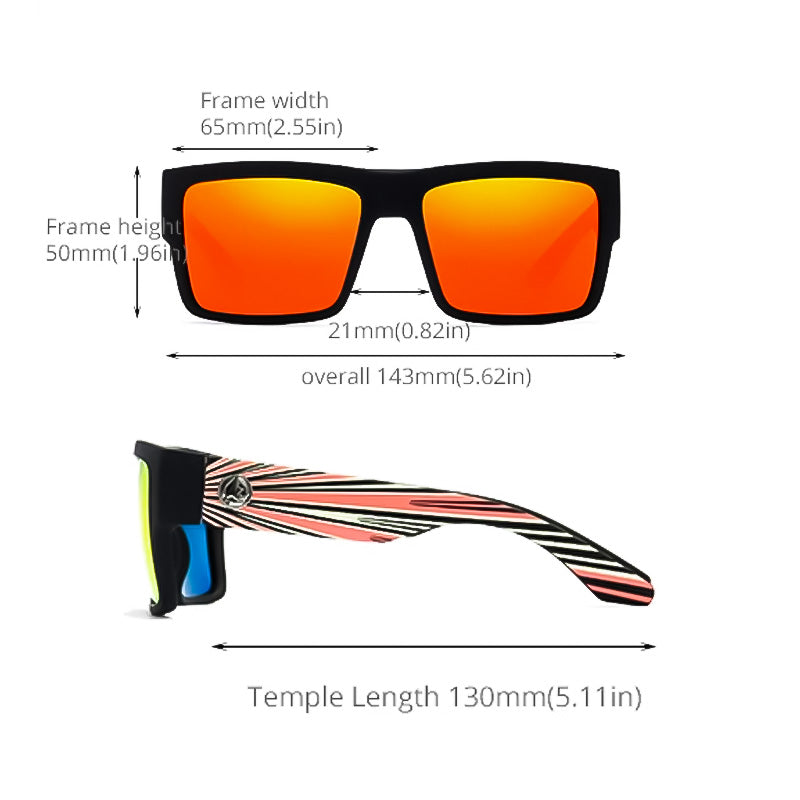 Classic Square Polarized Sports Sunglasses - Anti UV