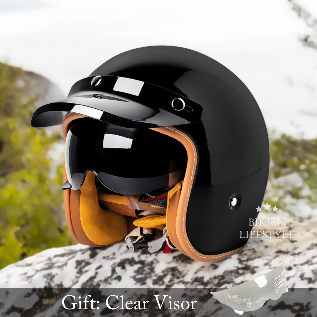 Timeless Motorcycle Helmet - DOT and ECE Approved