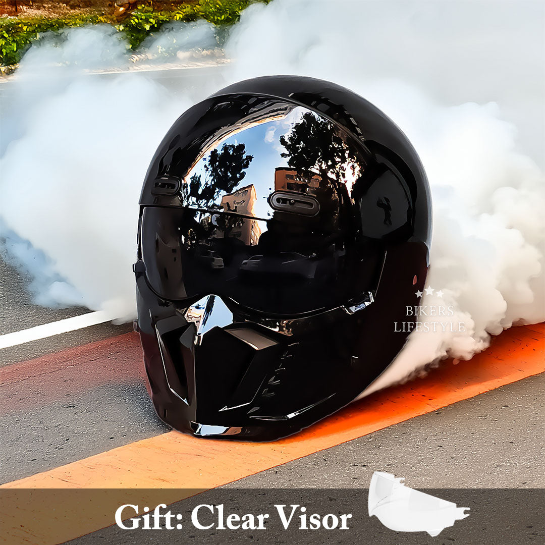 Retro Pilot Motorcycle Helmet –  DOT and ECE Approved, Timeless Look