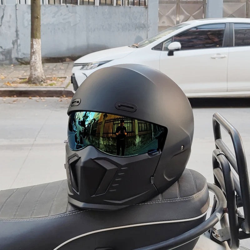 Retro Pilot Motorcycle Helmet – DOT Safety, Timeless Look