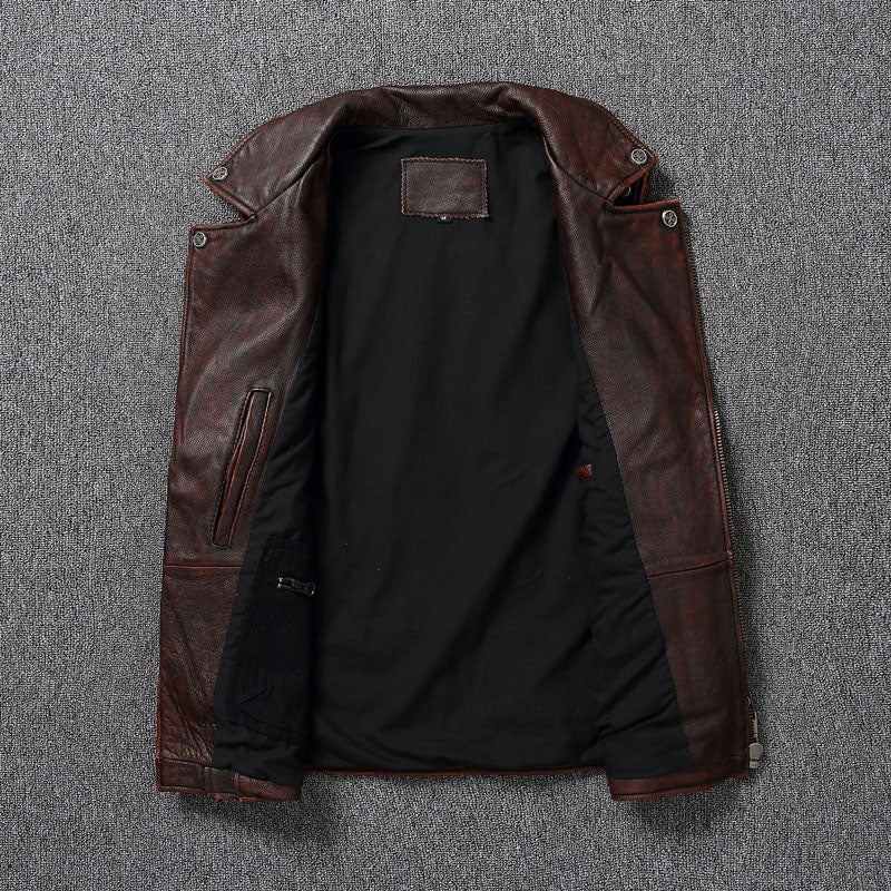 Vintage Layered Motorcycle Vest