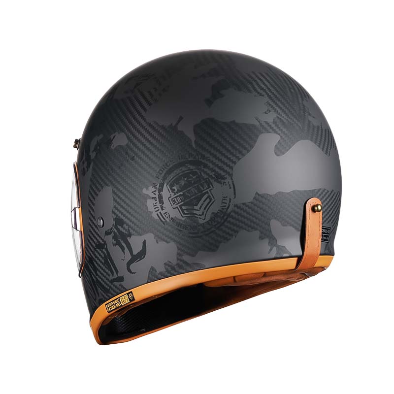 Carbon Fiber Full Face Motorcycle Helmet | F388MB