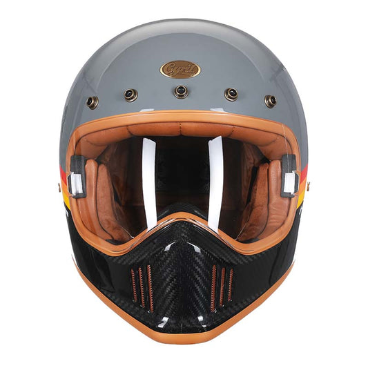 Carbon Fiber Full Face Motorcycle Helmet | F380G