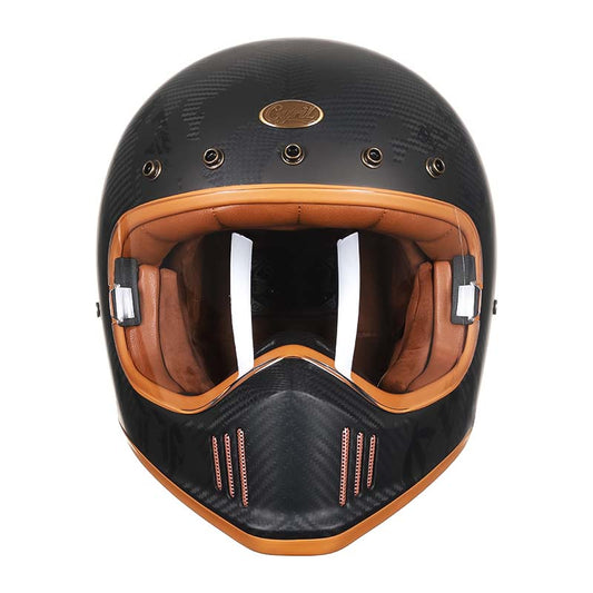 Carbon Fiber Full Face Motorcycle Helmet | F388MB