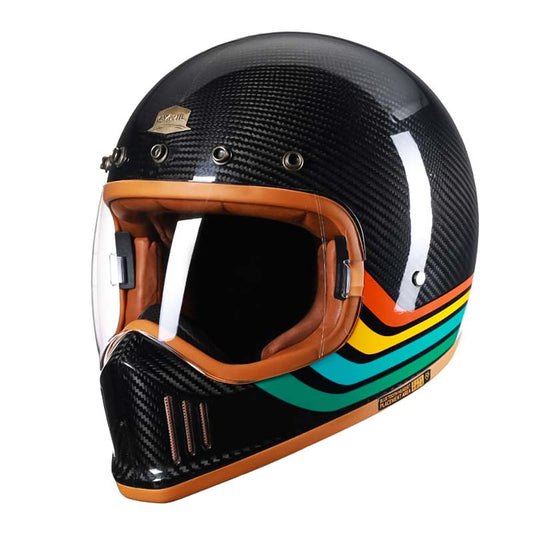 Carbon Fiber Full Face Motorcycle Helmet | F389TS