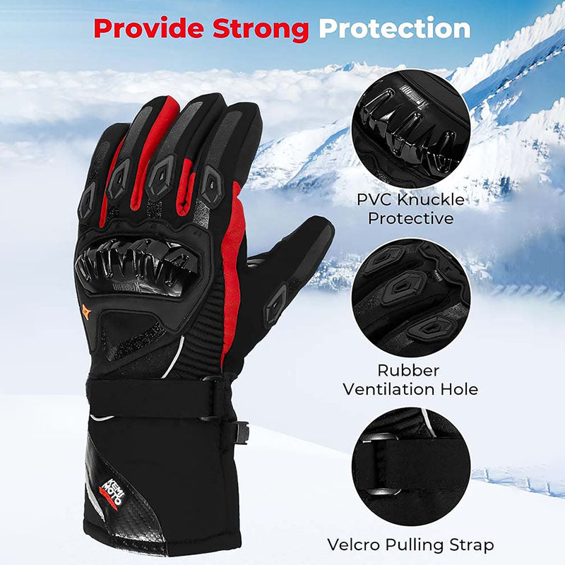 Waterproof Winter Motorcycle Gloves | CE & 2KP Approved