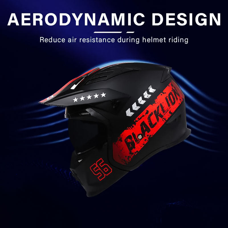 MotoGuard Modular Full Face Motorcycle Helmet - DOT and ECE Approved