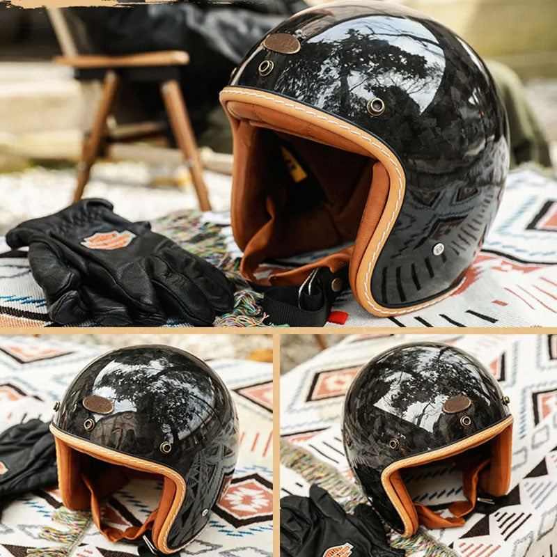 FibroLite Vintage Jet Helmet JF03 – Bikers Lifestyle