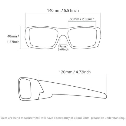 TAC Polarized Motorcycle Wrap Sunglasses