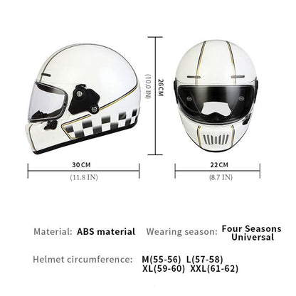 DOT Approved Vintage Full Face Helmet for Riders (Recall)