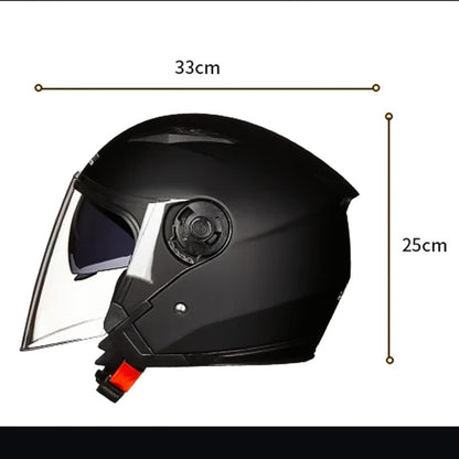 DOT-Approved Dual Lens Half Motorcycle Helmet (Recall)