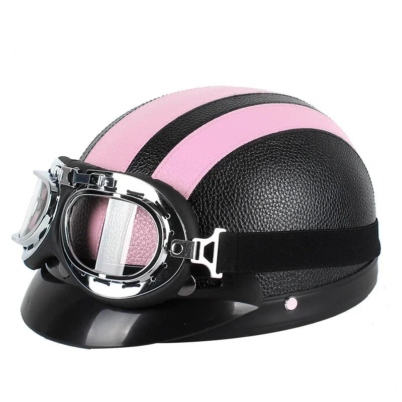 Retro Half Cruise Motorcycle Helmet (Recall)