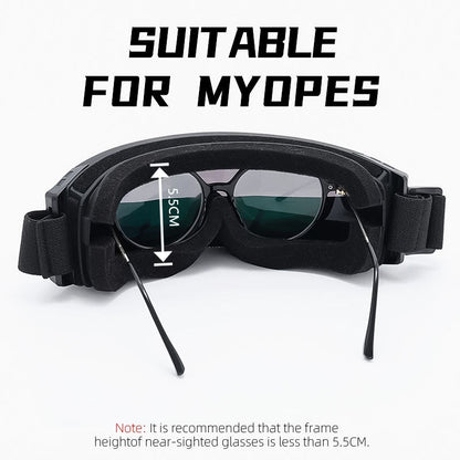 Anti-Fog and Fit Over Glasses Motorcycle Goggles