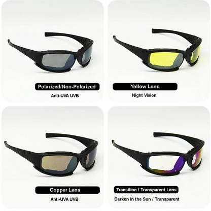 Tactical Polarized Motorcycling Sunglasses - UV400