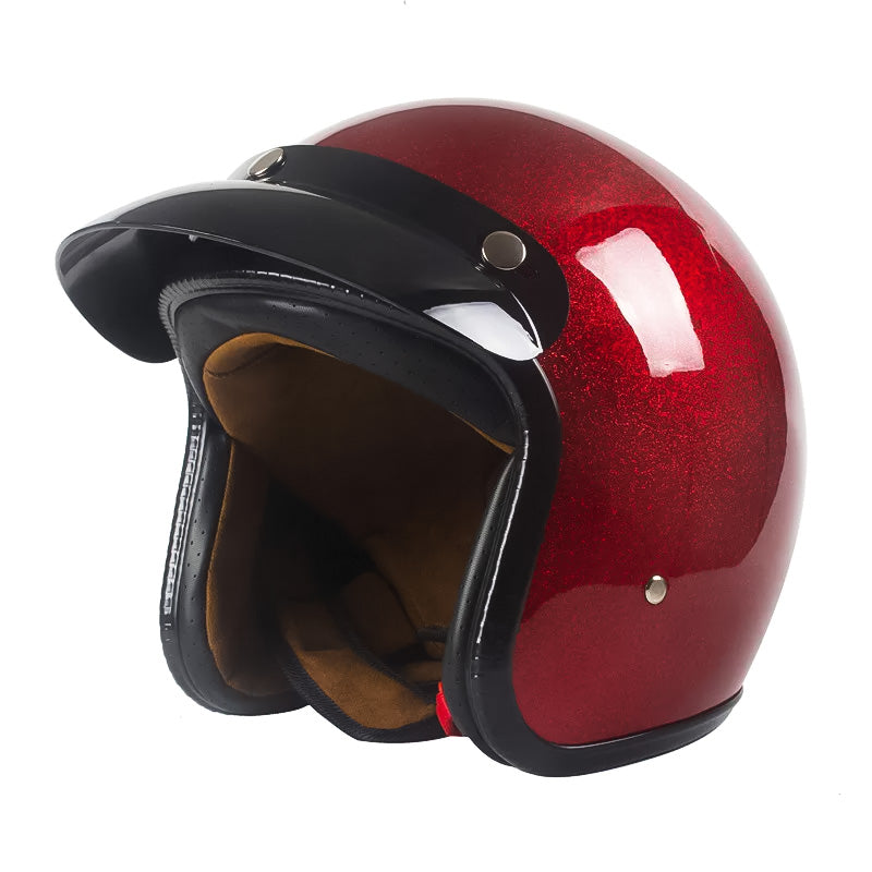 Retro Cruiser DOT Certified Lightweight Open Face Helmet