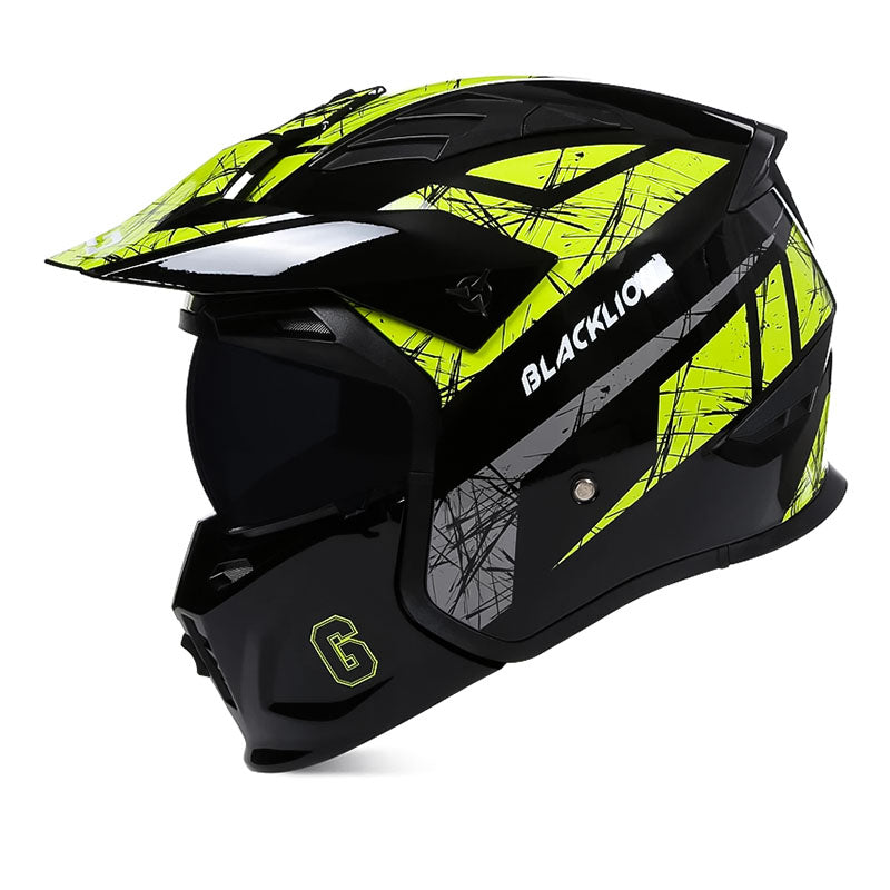 MotoGuard Modular Full Face Motorcycle Helmet - DOT and ECE Approved