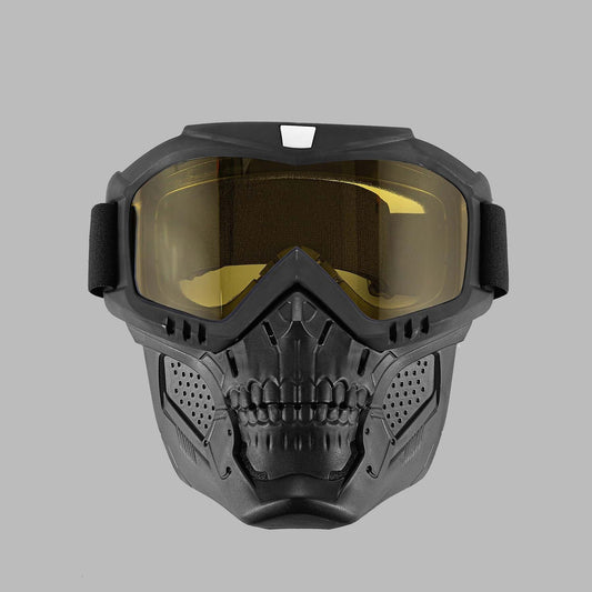 Motorradbrille Totenkopfmaske