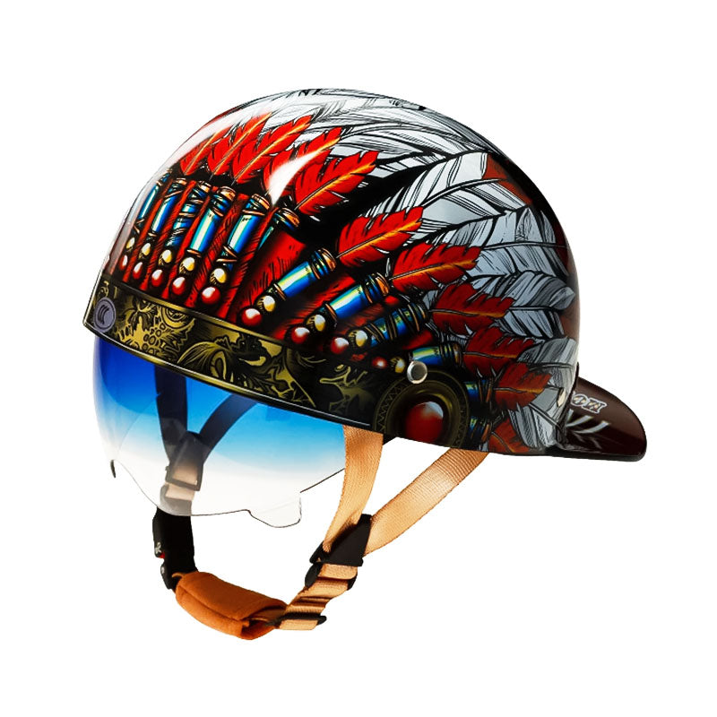 Motorcycle Baseball Helmet DOT approved Bikers Lifestyle