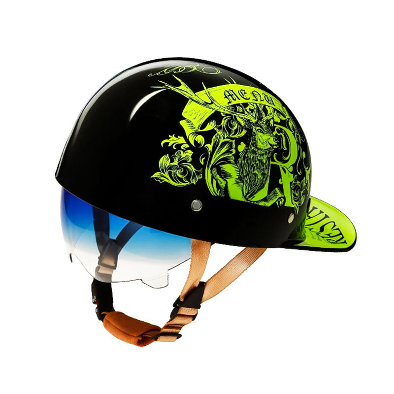 Motorcycle Baseball Helmet - DOT approved - style 6