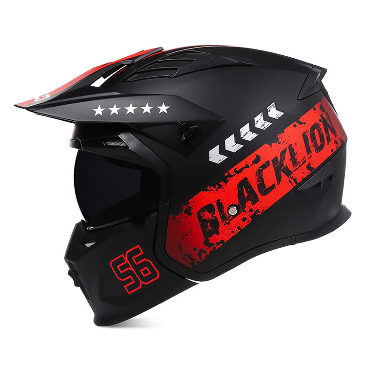 MotoGuard Modular Full Face Motorcycle Helmet - DOT and ECE Approved